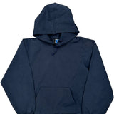 Vintage Champion Hoodie - Large Navy Cotton