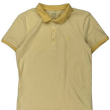 Vintage Armani Exchange Polo Shirt - Medium Yellow Cotton