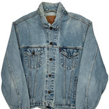 Vintage Levis Denim Jacket - XL Light Wash Denim