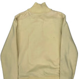 Vintage Tommy Hilfiger Spellout 1/4 Zip - Medium Cream Cotton
