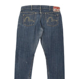 Evisu Jeans - 35W UK 14 Blue Cotton