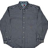 Tommy Hilfiger Checked Shirt - XL Blue Cotton