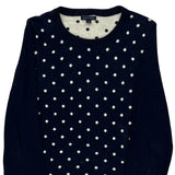 Tommy Hilfiger Polka Dot Jumper - Medium Navy Cotton