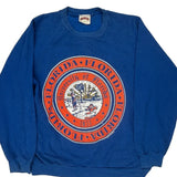 Vintage Made In USa University Of Florida Nutmeg College Sweatshirt - Large Blue Cotton