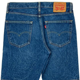 502 Levis Denim Shorts - 34W 10L Blue Cotton