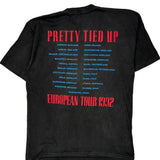 Vintage European Tour 1992 Guns N Roses Band T-Shirt - Large Black Cotton