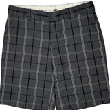 Dickies Checked Shorts - 40W 11L Grey Cotton Blend