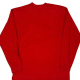 Vintage Nike College Long Sleeve T-Shirt - Large Red Cotton