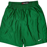 Vintage Nike Sport Shorts - Large Green Polyester