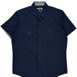 Lee Short Sleeve Shirt - Large Navy Cotton