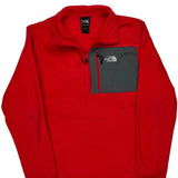 The North Face Fleece - Large Red Polyester