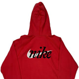 Vintage Nike Hoodie - XL Red Cotton Blend