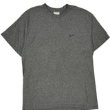 Vintage Nike T-Shirt - Large Grey Cotton