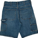 Carpenter Style Faded Glory Denim Shorts - 34W 10L Blue Cotton
