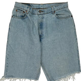 550 Levis Denim Shorts - 34W 10L Light Wash Denim