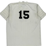 Vintage Number 15 Adidas Football Football Shirt - XL White Polyester