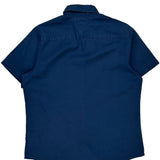 Tommy Hilfiger Slim Fit Short Sleeve Shirt - Small Blue Cotton