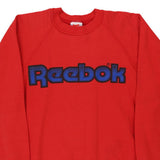 Made in Canada Reebok Spellout Sweatshirt - Small Red Cotton