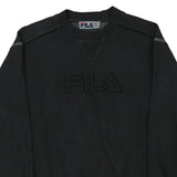 Age 11-12 Fila Spellout Sweatshirt - Medium Black Cotton