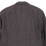 Hilton Time Striped Blazer - Large Grey Linen