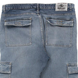 Novilunio Cargo Jeans - 34W 26L Blue Cotton