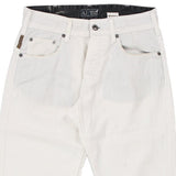Armani Jeans Trousers - 28W UK 8 White Cotton