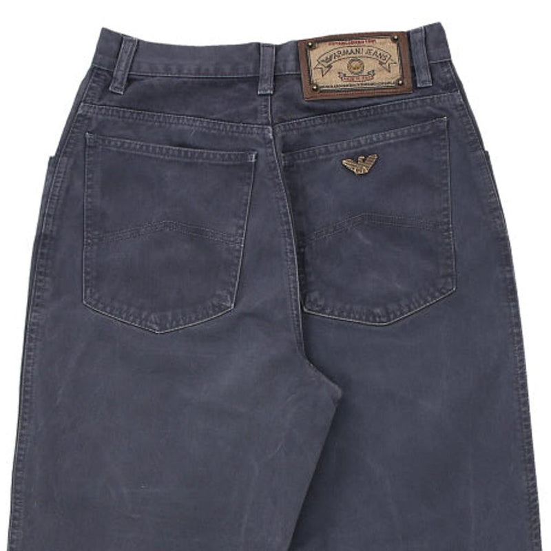 Emporio Armani Trousers - 22W UK 2 Navy Cotton