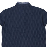 Unbranded Polka Dot Polo Shirt - Large Blue Cotton