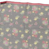 Dolce & Gabbana Floral Handkerchief - No Size Black Silk