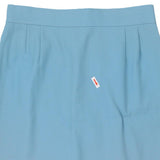 Christian Dior Skirt - 31W UK 12 Blue Wool