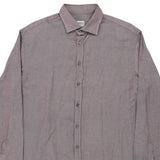 Armani Shirt - Large Grey Cotton