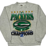 Vintage Made In USa Green Bay Packers Tultex Nfl Sweatshirt - Large Grey Cotton Blend