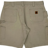 Carhartt Cargo Carpenter Shorts - 40W 11L Beige Cotton