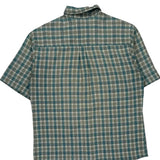 Woolrich Checked Short Sleeve Shirt - Medium Blue Cotton