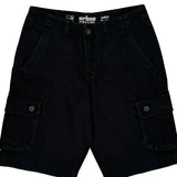Urban Pipeline Cargo Shorts - 30″ Waist Black Cotton