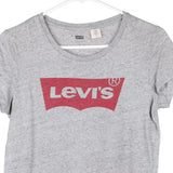 Levis Spellout T-Shirt - Small Grey Cotton