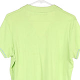 Tommy Hilfiger V-neck Polo Shirt - Large Green Cotton