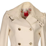 Miss Sixty Coat - Medium White Wool Blend