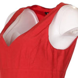 Antille Crop Top - Medium Red Viscose Blend
