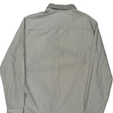 Vintage Armani Exchange Striped Shirt - XL Grey Cotton
