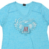 North Blaine, Minnesota Harley Davidson Graphic T-Shirt - 2XL Blue Cotton