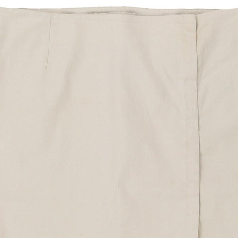 Prada Midi Skirt - 33W UK 14 Beige Cotton Blend