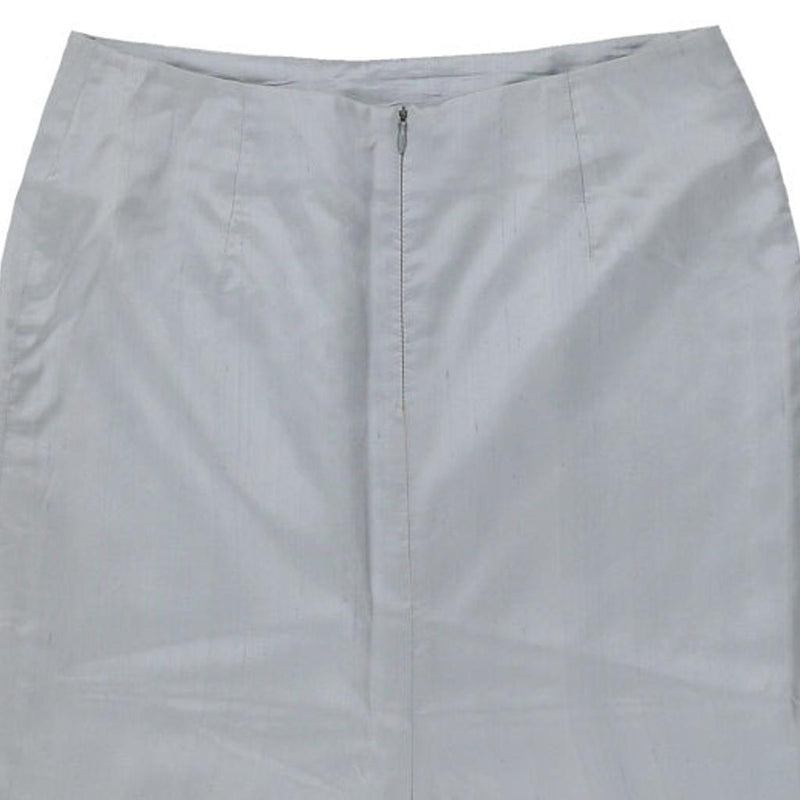 Gianfranco Ferre Midi Skirt - 29W UK 10 Blue Acetate