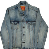 Vintage Levis Denim Jacket - Large Light Wash Denim
