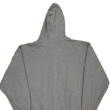 Vintage Nike College Hoodie - 2XL Grey Cotton
