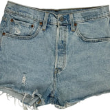Levis Denim Shorts - 30W UK 10 Light Wash Cotton