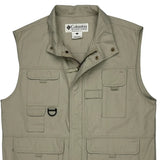 Vintage Columbia Gilet - Large Beige Cotton