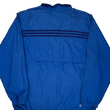 Vintage Three Stripes Adidas Windbreaker - Large Blue Polyester