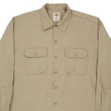Dickies Shirt - XL Beige Polyester Blend