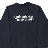 Quinnipiac University Champion College Sweatshirt - Small Navy Cotton Blend